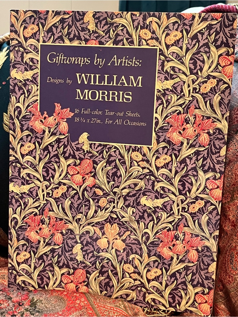 William Morris Gift Wrap Papers Book c1985 Arts & Crafts Designs